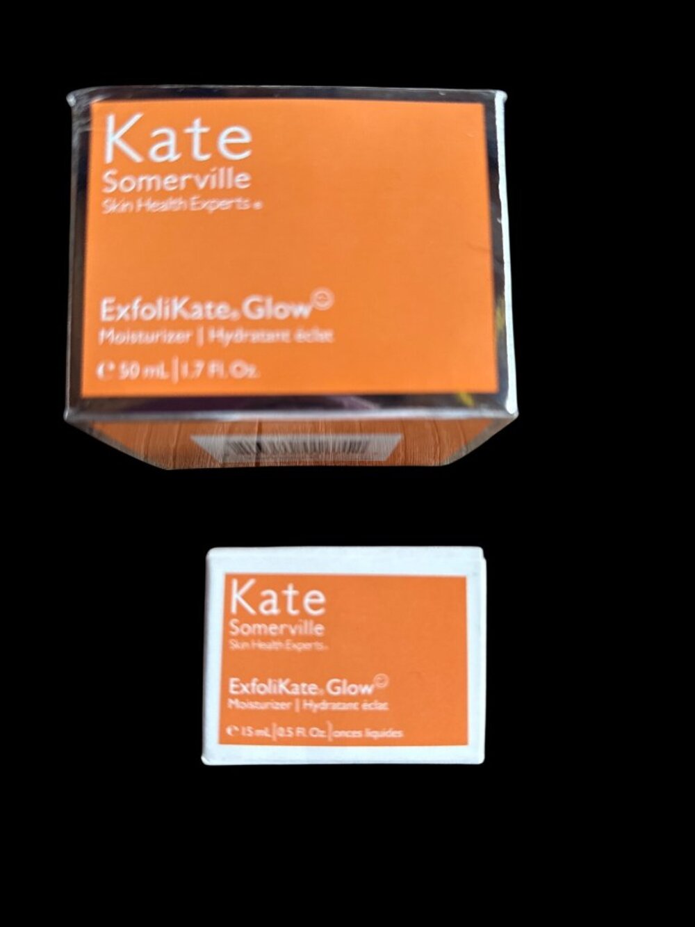 Kate Somerville Glow Moisturizer Skincare Lot 2 Full & Travel New in Box